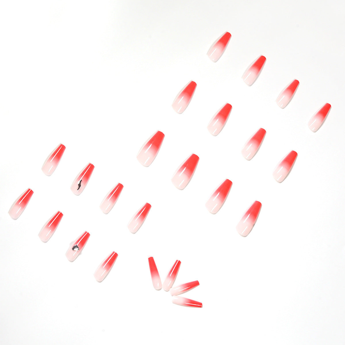 Peach Gradient Pure Desire Temperament Wear Manicure